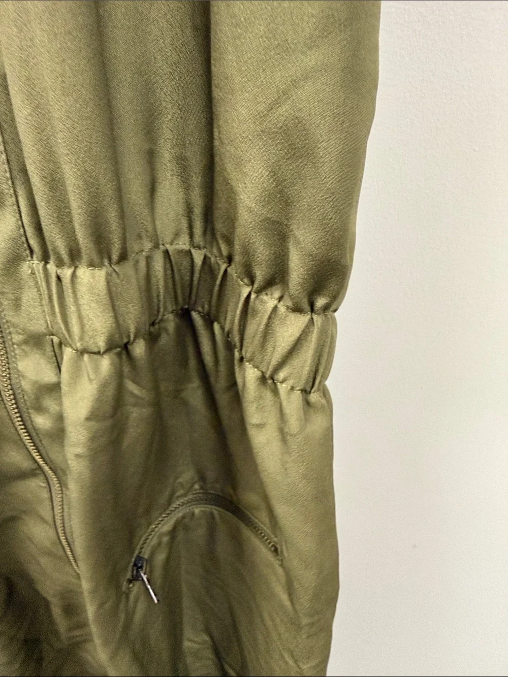 Gianni Bini Olive Sleeveless Utility Vest Dress with Zip Sz 12‎